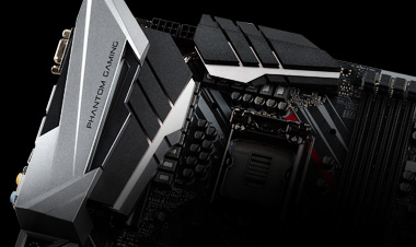 ASRock z390's top left